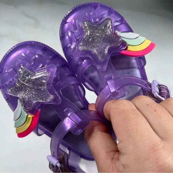 Melissa Mini Possession II Purple Jelly Sandals