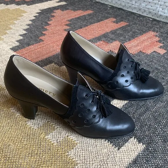 Memery Mildred Black Heels – Size US: 5 EU:36 UK:3