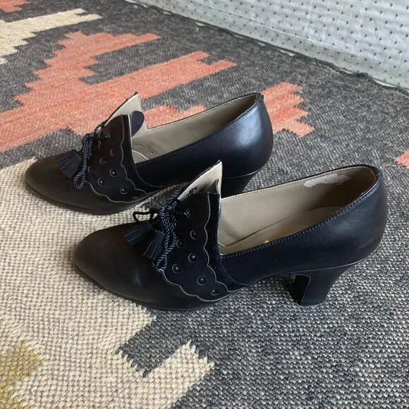 Memery Mildred Black Heels – Size US: 5 EU:36 UK:3
