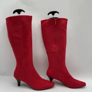 Memory foam women's boots size 9M Red