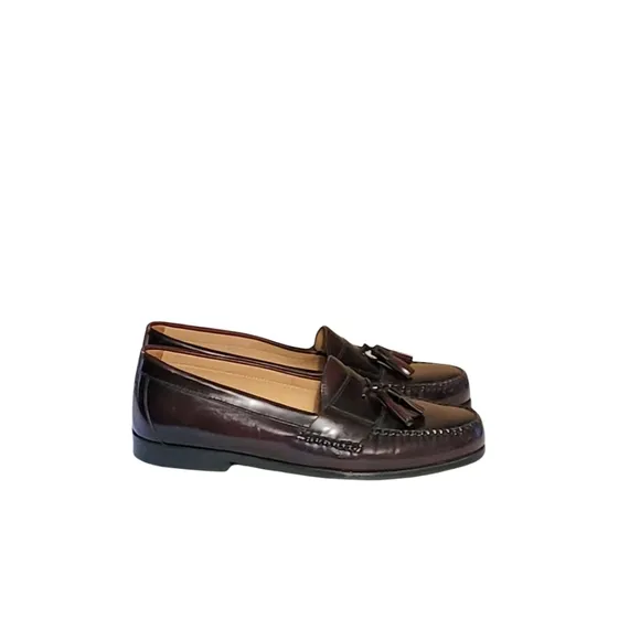 Men Burgundy Loafers By Johnston And Murphy Size 10.5M/Men Dress Shoes/Men Desig