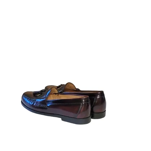 Men Burgundy Loafers By Johnston And Murphy Size 10.5M/Men Dress Shoes/Men Desig