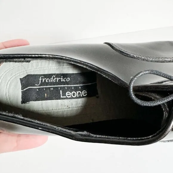 Men Frederico Limited Leone  Patent Leather Dress Shoes Size 11.5 WW