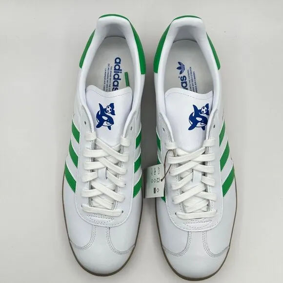 Men's Adidas Gazelle Seattle Sounders Low Casual Shoes White IG6434 NEW Sz 12