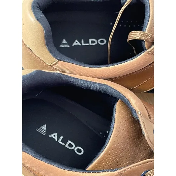 Men's ALDO Brown Faux Suede Casual Lace Up Sneaker Shoes Men's Size 13