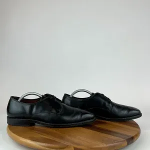 Mens Allen Edmonds Flatiron Black Leather Brogue Oxford Dress Shoes Size 8.5‎ D