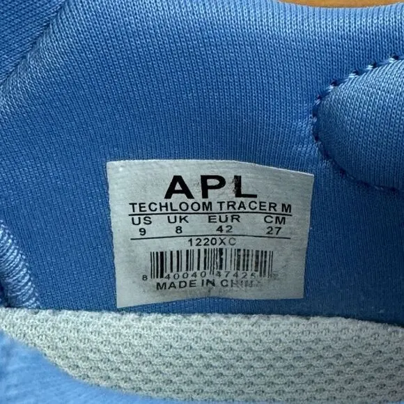 Mens APL TechLoom Tracer Blue Knit Athletic Running‎ Sneakers Shoes Size 9 D