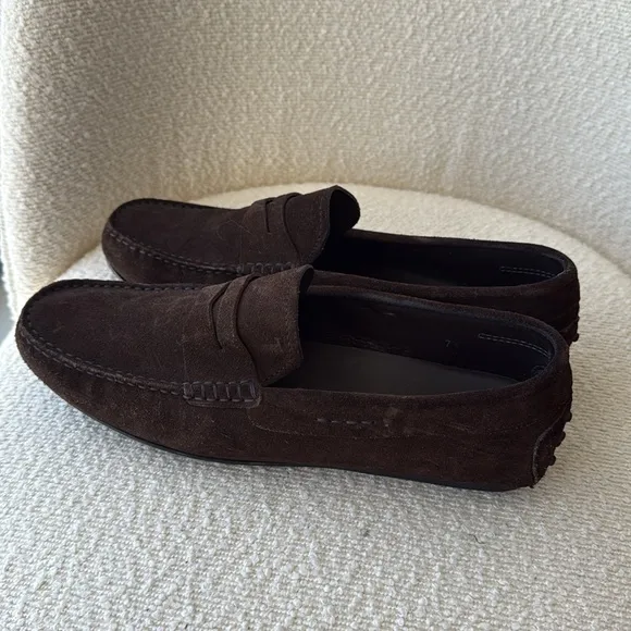 Men's Brown Suede Loafers Tods - size 7,5 Mens size