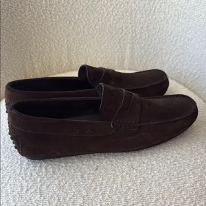 Men's Brown Suede Loafers Tods - size 7,5 Mens size