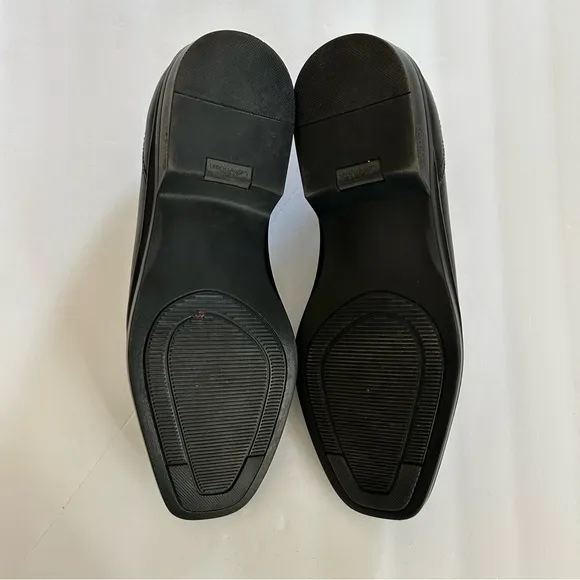 Men’s Calvin Klein Babe black slip on dress shoes SZ 11 PREPPY
