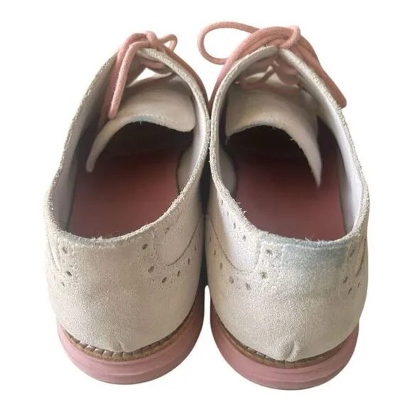 Men’s Cole Haan Lunagrand Light Tan Suede Shoes Size 10B