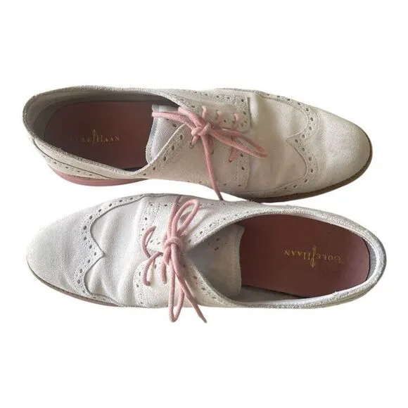 Men’s Cole Haan Lunagrand Light Tan Suede Shoes Size 10B