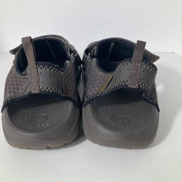 Mens Crocs Swiftwater Mesh Sandals Brown 13