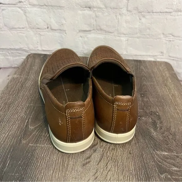 Mens ECCO Collins 2.0 Slip-on Performance Shoes NIB Leather size 7