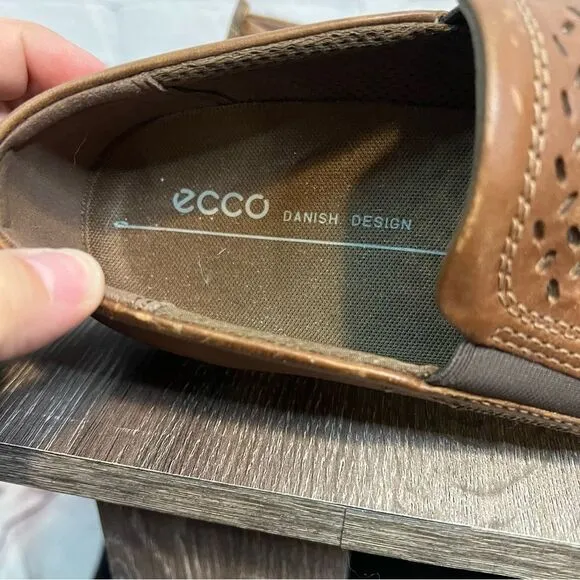 Mens ECCO Collins 2.0 Slip-on Performance Shoes NIB Leather size 7