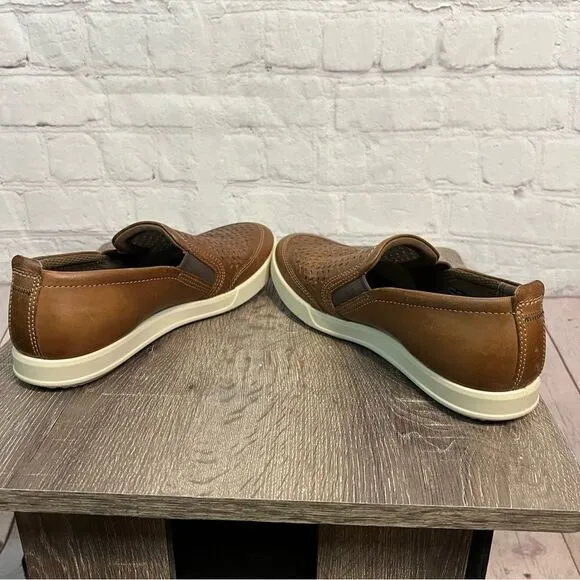 Mens ECCO Collins 2.0 Slip-on Performance Shoes NIB Leather size 7