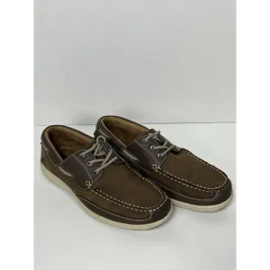 Men's Florsheim Lakeside Oxford Moc Toe 13157-200 Brown Nubuck Leather Sz 9