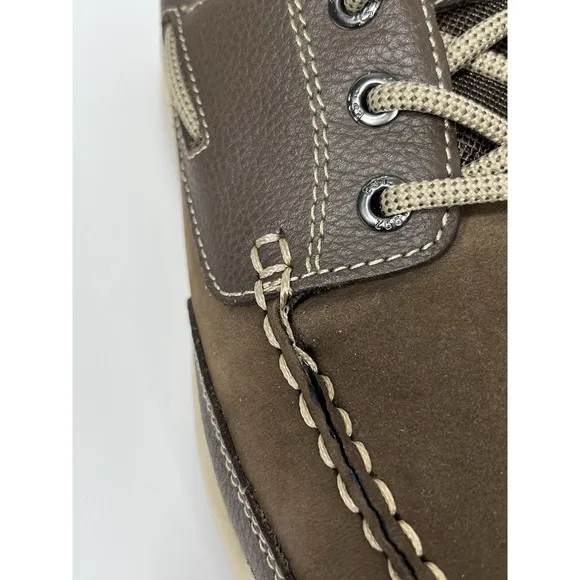 Men's Florsheim Lakeside Oxford Moc Toe 13157-200 Brown Nubuck Leather Sz 9