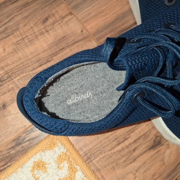 Men's Navy Blue and Gray Allbirds Sneakers size 13. Washable sneakers.