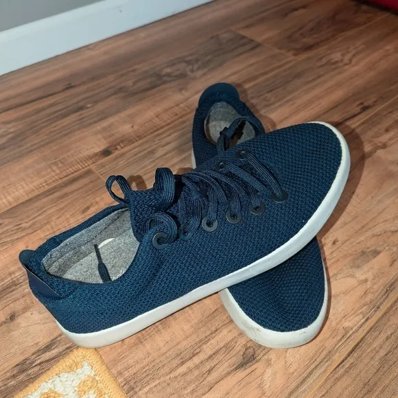 Men's Navy Blue and Gray Allbirds Sneakers size 13. Washable sneakers.