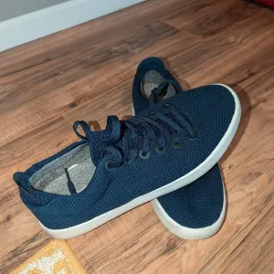 Men's Navy Blue and Gray Allbirds Sneakers size 13. Washable sneakers.