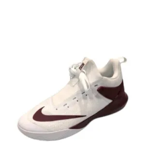 Men's Nike Zoom Shift White &amp; Maroon Sportswear Sneakers Size 18