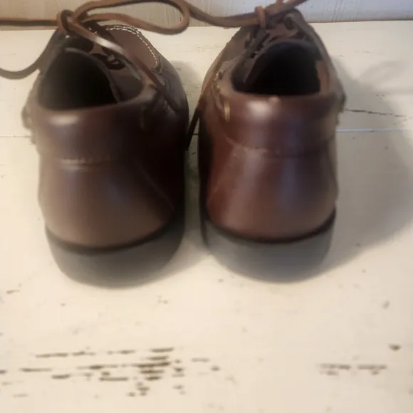 Mens Ralph Lauren Classic Brown Leather Men's Loafers Size 8D