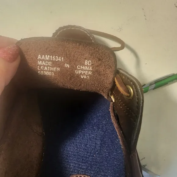 Mens Ralph Lauren Classic Brown Leather Men's Loafers Size 8D