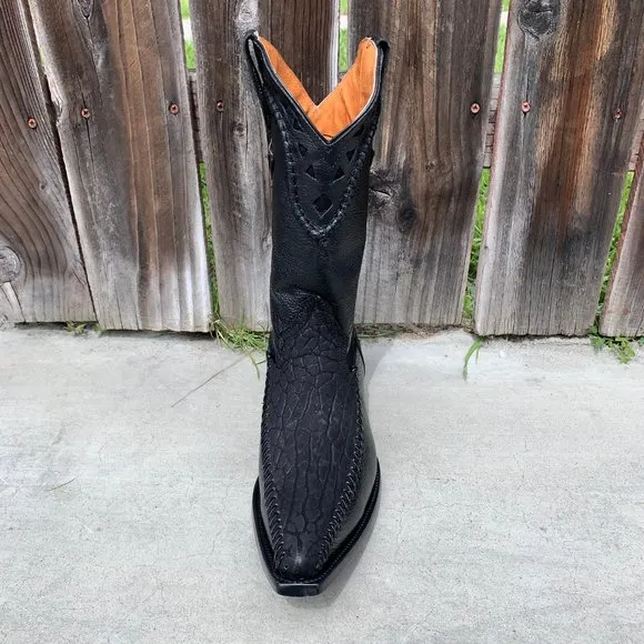 MEN'S RODEO COWBOY BOOTS BULL NECK LEATHER 097 2X