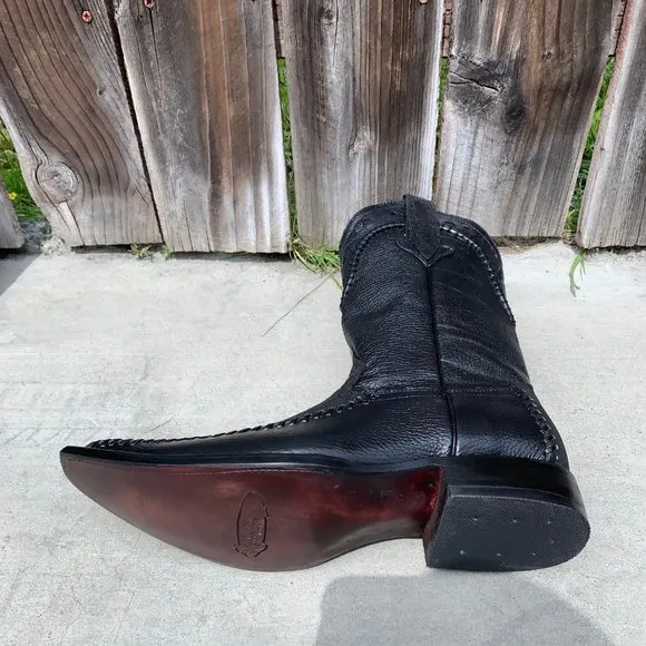 MEN'S RODEO COWBOY BOOTS BULL NECK LEATHER 097 2X