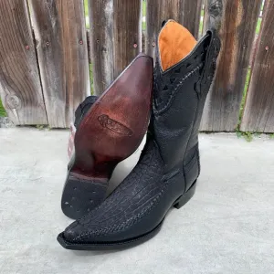 MEN'S RODEO COWBOY BOOTS BULL NECK LEATHER 097 2X