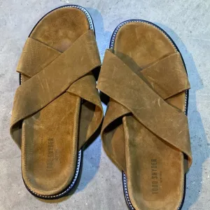 Men’s Todd Snyder Brown Crossover sandals Sz 12.  New