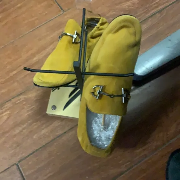 Men's Yellow Mustard Suede Horsebit Driver…