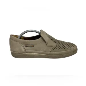 Mephisto Air Jet Shoes Mens 10 Green Loafers Slip On Nubuck Perforated Leather