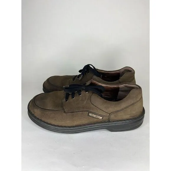 Mephisto Brown Leather Casual Lace Up Oxfords Comfort Shoes Men’s Sz 9M US/42EU