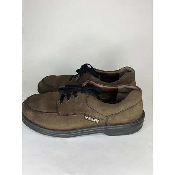 Mephisto Brown Leather Casual Lace Up Oxfords Comfort Shoes Men’s Sz 9M US/42EU