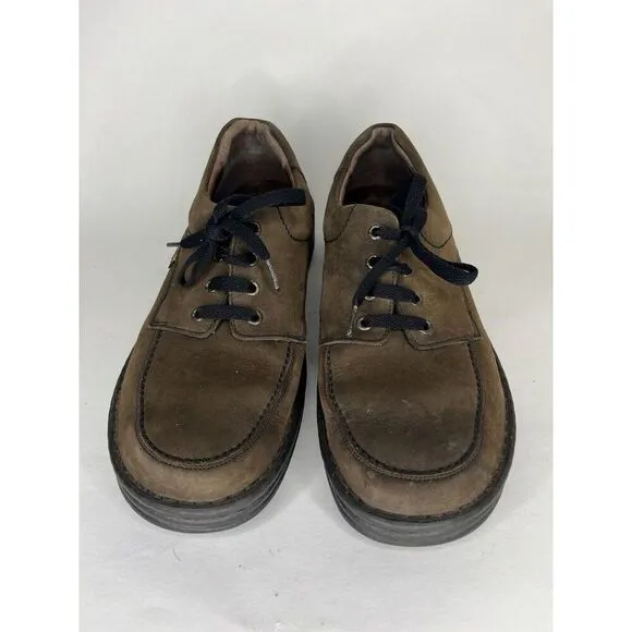 Mephisto Brown Leather Casual Lace Up Oxfords Comfort Shoes Men’s Sz 9M US/42EU