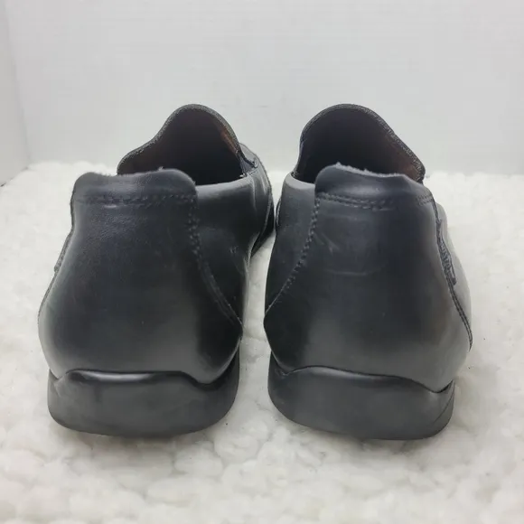 Mephisto Edlef Men's Slip On Loafer Size 13  Smooth Black Leather Shoes
