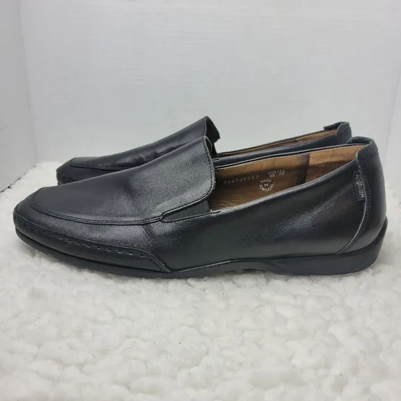 Mephisto Edlef Men's Slip On Loafer Size 13  Smooth Black Leather Shoes