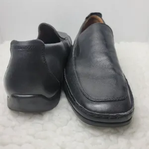 Mephisto Edlef Men's Slip On Loafer Size 13  Smooth Black Leather Shoes