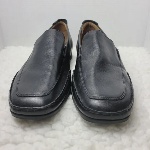 Mephisto Edlef Men's Slip On Loafer Size 13  Smooth Black Leather Shoes