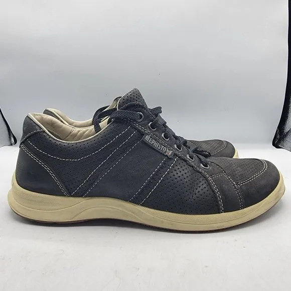 Mephisto Hero Perf Mens Size 7.5 Black Leather Casual Work Dress Sneakers