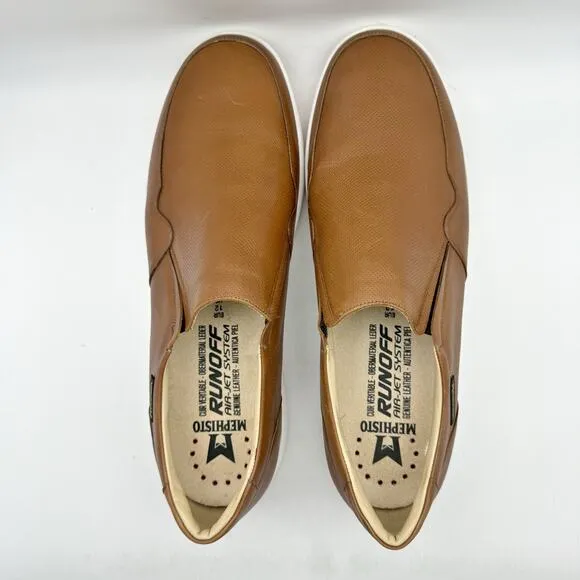 Mephisto Mens Valter Slip-On Shoes US 12.5 EU 46.5 Brown Leather Casual NWOB