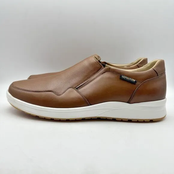 Mephisto Mens Valter Slip-On Shoes US 12.5 EU 46.5 Brown Leather Casual NWOB