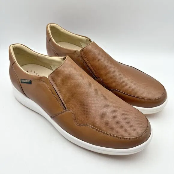 Mephisto Mens Valter Slip-On Shoes US 12.5 EU 46.5 Brown Leather Casual NWOB