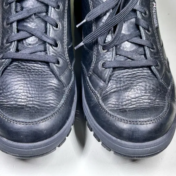 MEPHISTO Slacker Air Relax Black Leather Casual Walking Shoes Mens US 11