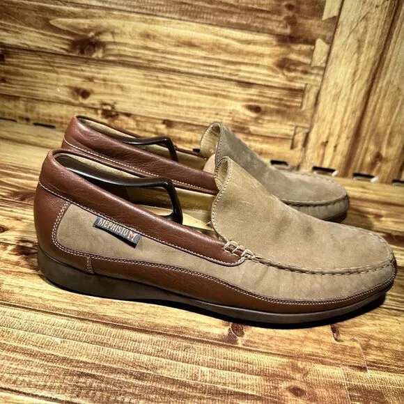 Mephisto Baduard Leather Cool Air Slip On Loafers Shoes Men's Size 10.5