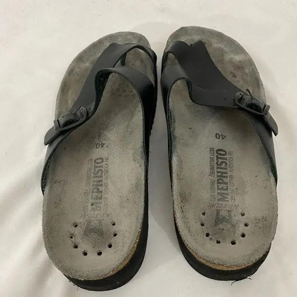 Mephisto Black Helen Sandals