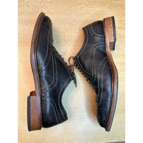 Mercanti Fiorentini Leather Wingtip Oxford Dress Shoes