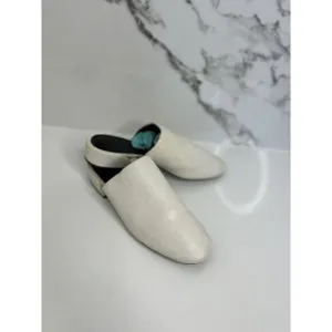 Mercedes Castillo Womens 7 Zaira Pebbled Leather Slip On Mules Flats Shoe​​​​